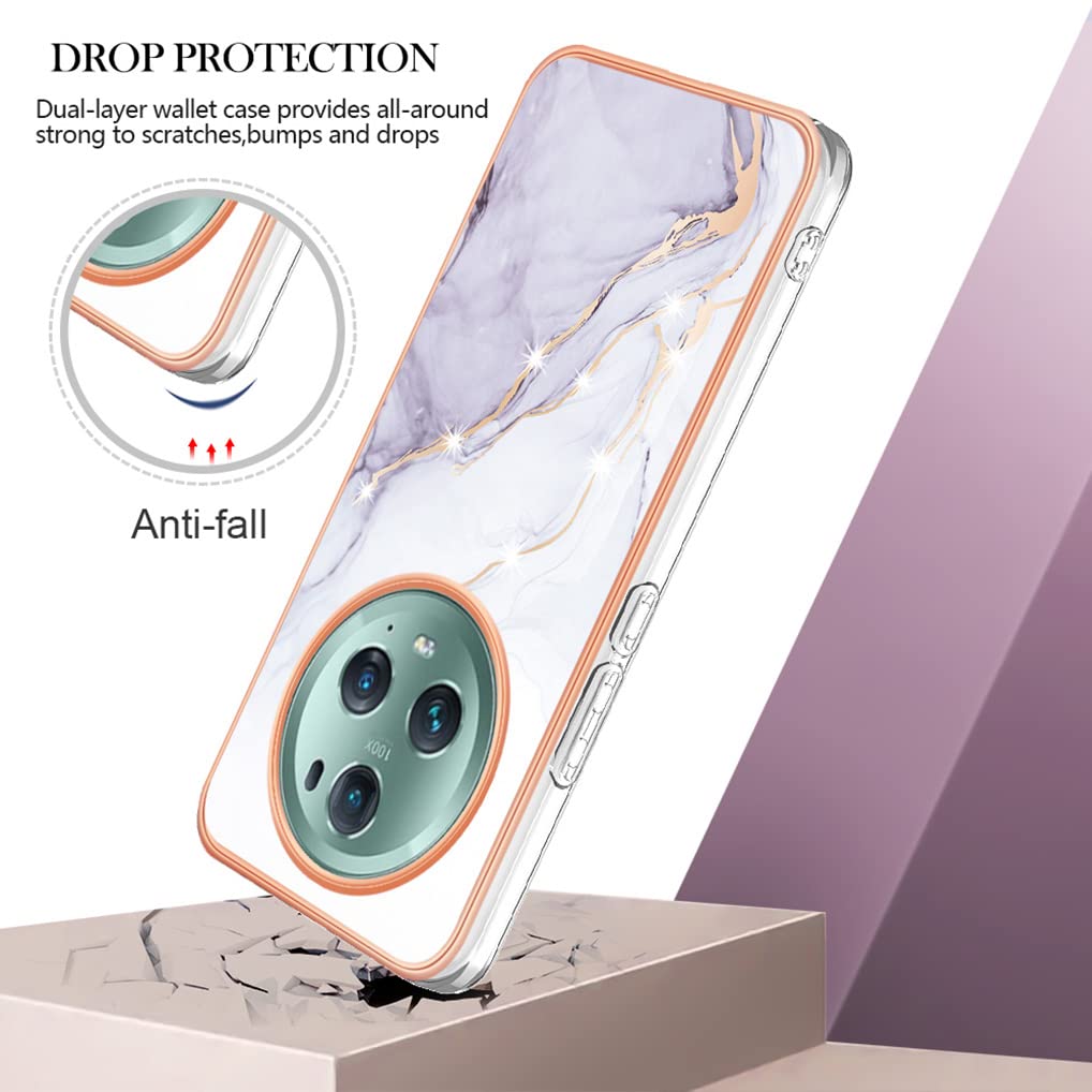 HAOYE Cover Per Honor Magic 5 Pro - Custodia In Silicone Morbido Con Brillantini, Verde, Antiurto TPU - 3