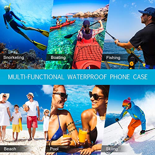 image for Frienda 6 Universal Waterproof Phone Pouch Bag Underwater Case Clear C