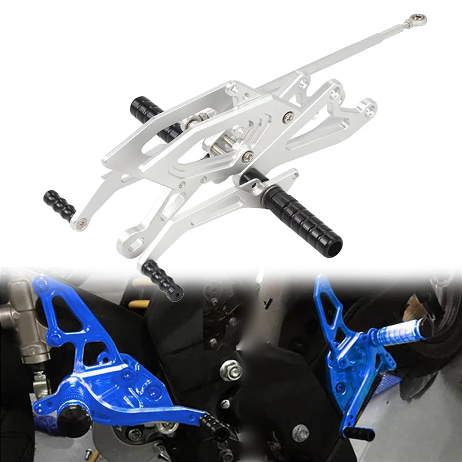 Repose-Pieds Moto CNC en Alu Robuste pour Yamaha YZF-R15 MT15