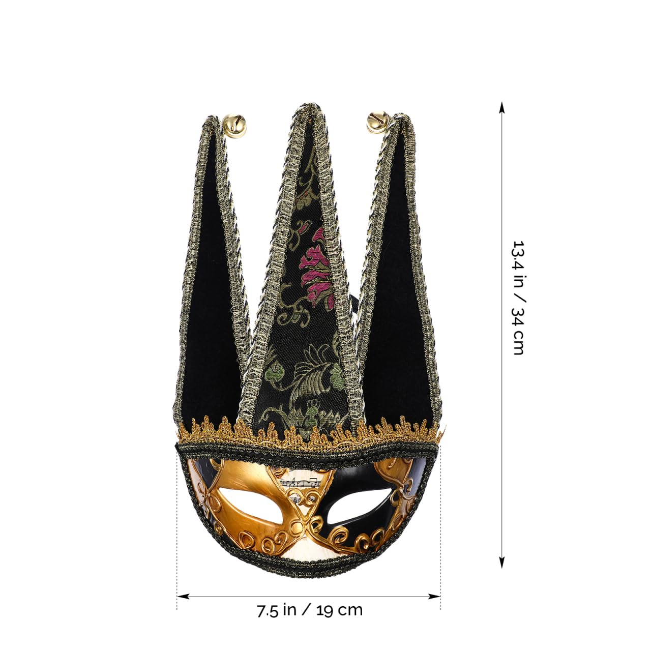 HEALEEP Masquerade Mask for Men Women: Venetian Half Face Masks Mardi Gras Party Costume Halloween Carnival Dress Up Prop for Adult - Image 3