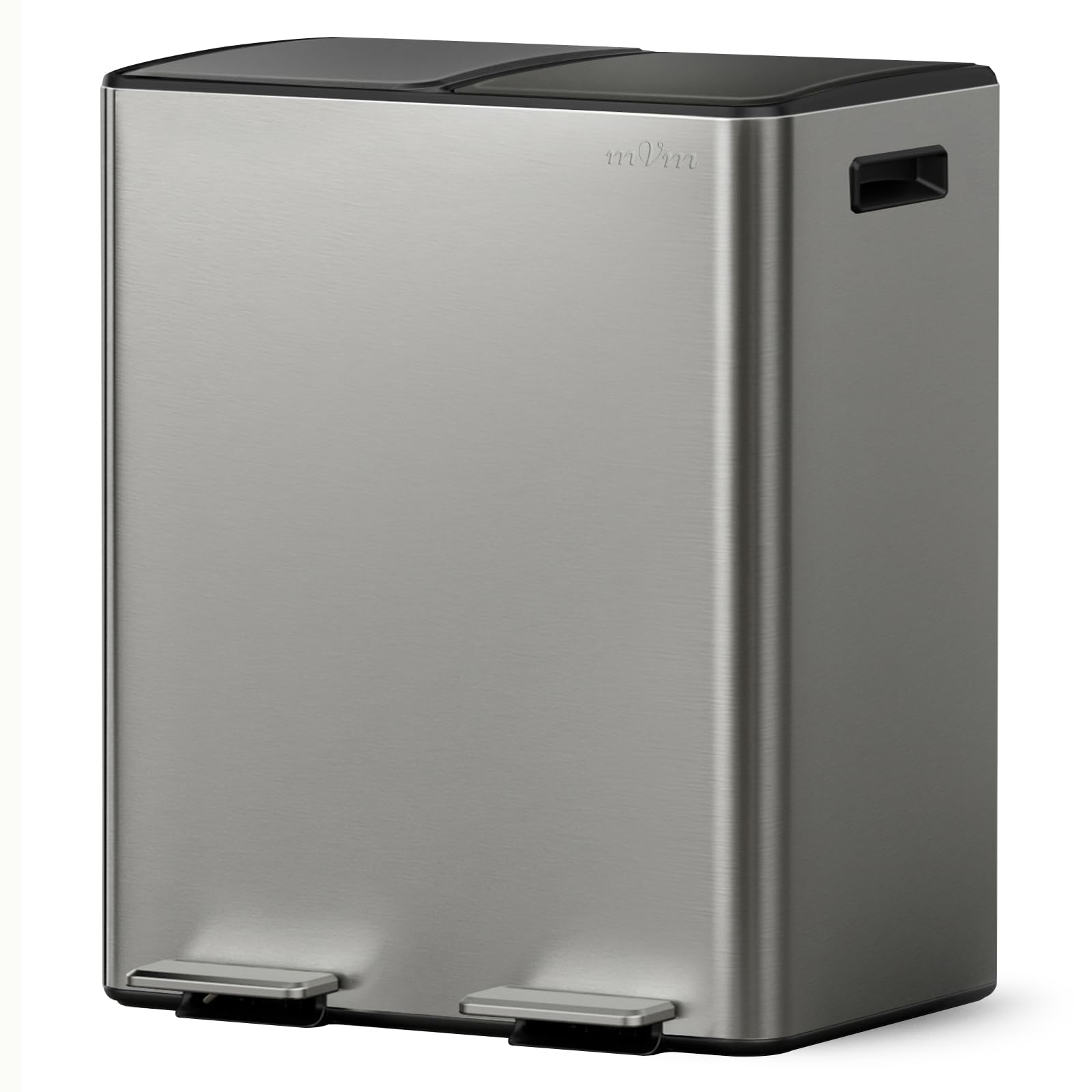 Amazon｜mVm ゴミ箱 40L 横型2分別 2×20L ダストボックス ペダル式 蓋