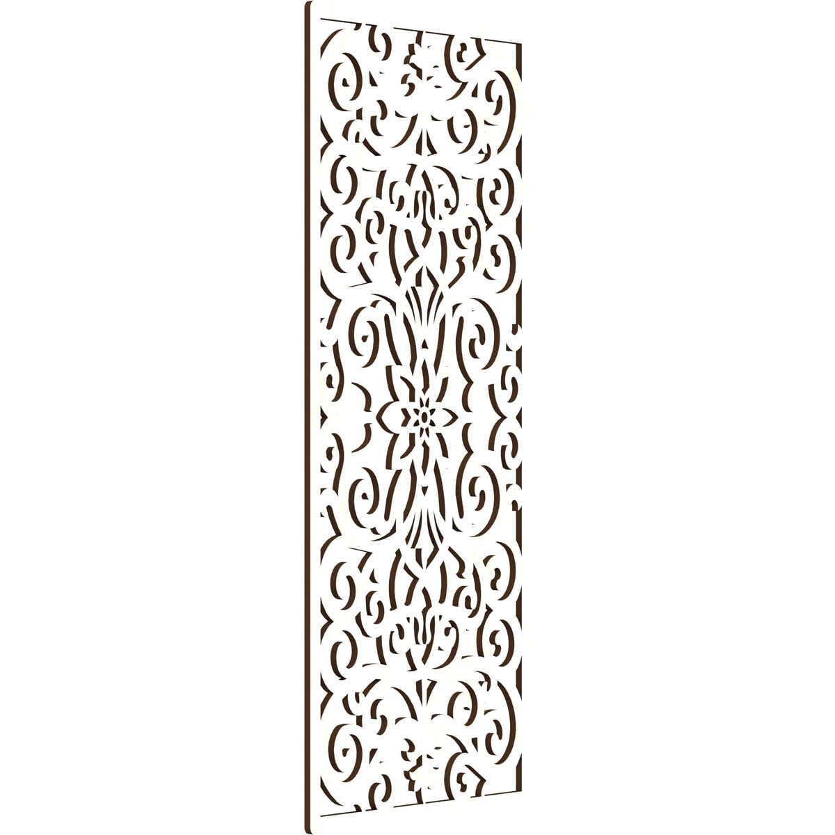 19 3/8"W x 49 3/8"H x 3/8"T Buel Decorative Fretwork Wood Wall Panels, Birch