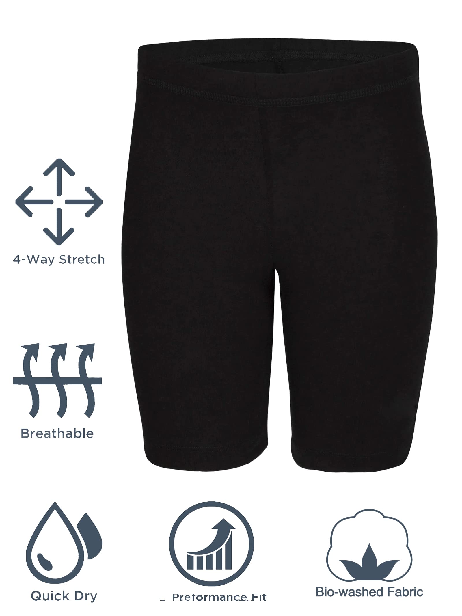 2K Kids Girls Cycling Shorts| Under Dress | Yoga Shorts | Workout Shorts | Running Shorts | Gym Shorts For Girls, Beige, 11 - 12 Year - Image 3 thumbnail