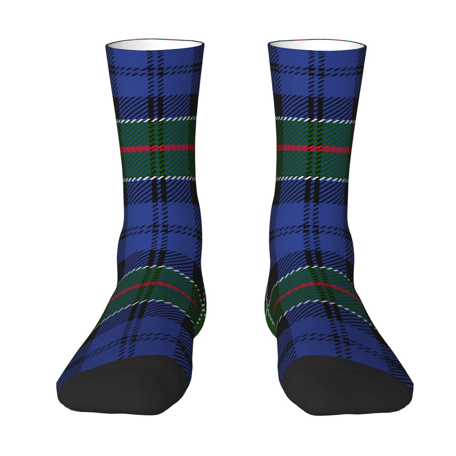 Unedskck Classic Clan Macleod of Lewis Tartan Plaid Crew Socks for Men Women, Athletic Socks Novelty Fashion Casual Tube Sock Sports Dress Socks