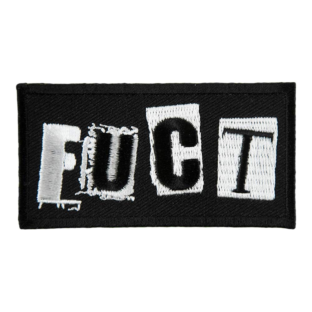 FUCT Ransom Lettering Embroidered Patch, F-Word Sayings Patches