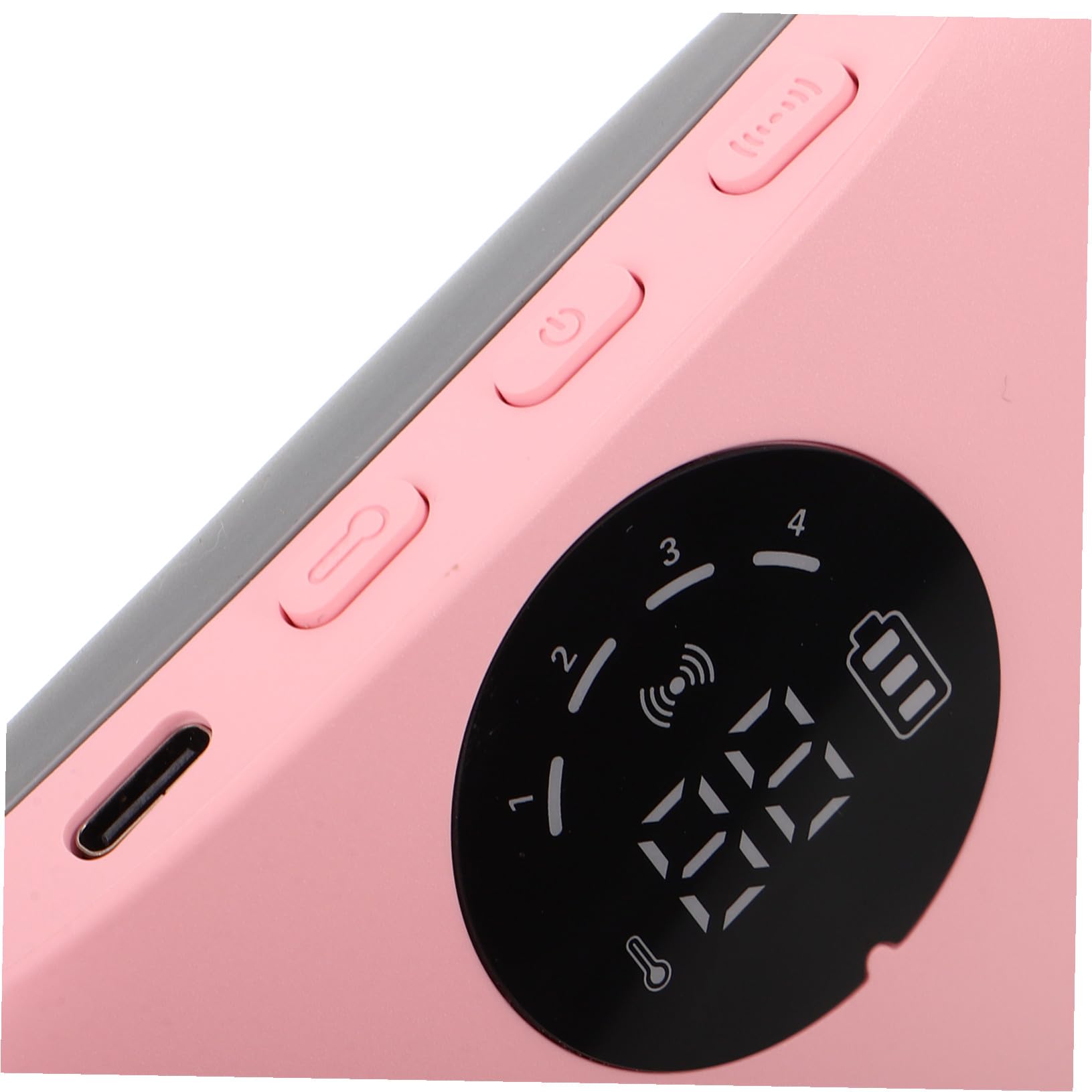 Calentador Portátil Material de Silicona y Abs Masajeador Uterino con Tecnología de Calentamiento Rápido Diseño Ligero y Delgado para Aliviar el Menstrual en Abdomen y Espalda