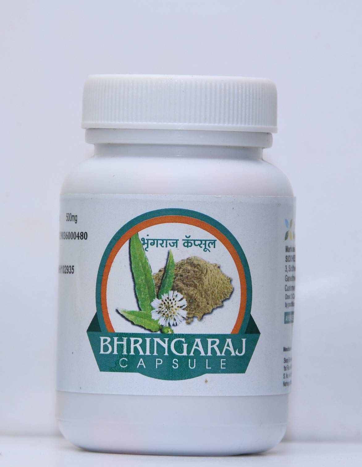 Bhringaraj Extract, General Health, Capsules, 500mg, Extract Ayurveda