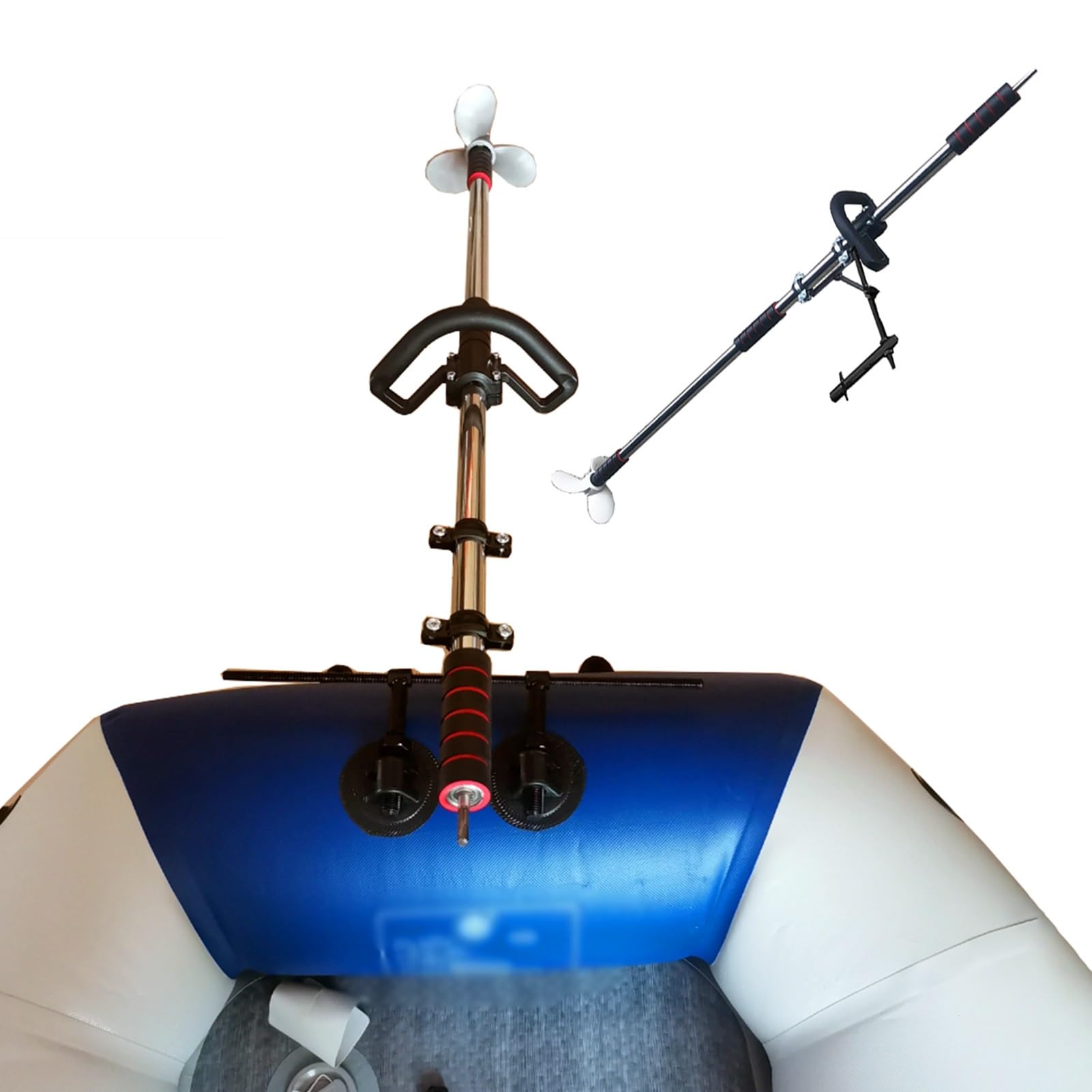 Kit hélice de forage pour kayak en alliage d'aluminium avec support de serrage de 39"/49"