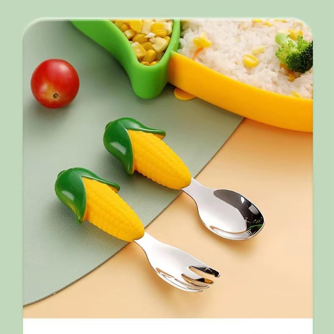 Amazon.co.jp: SHZMJL 2点セット キッズ用品セット フラットウェア 