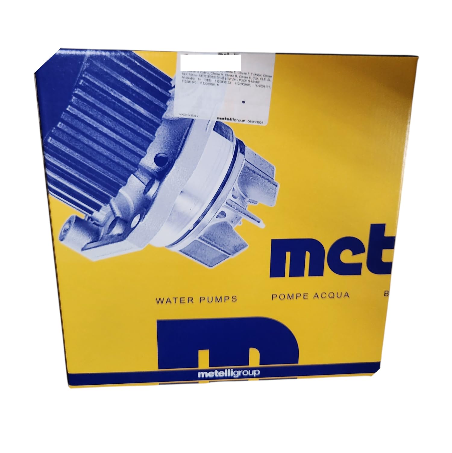 metelligroup 24-1167 Pompa Acqua, Sistema di Raffreddamento, Pezzo di Ricambio per Auto, Ricambio Automobile