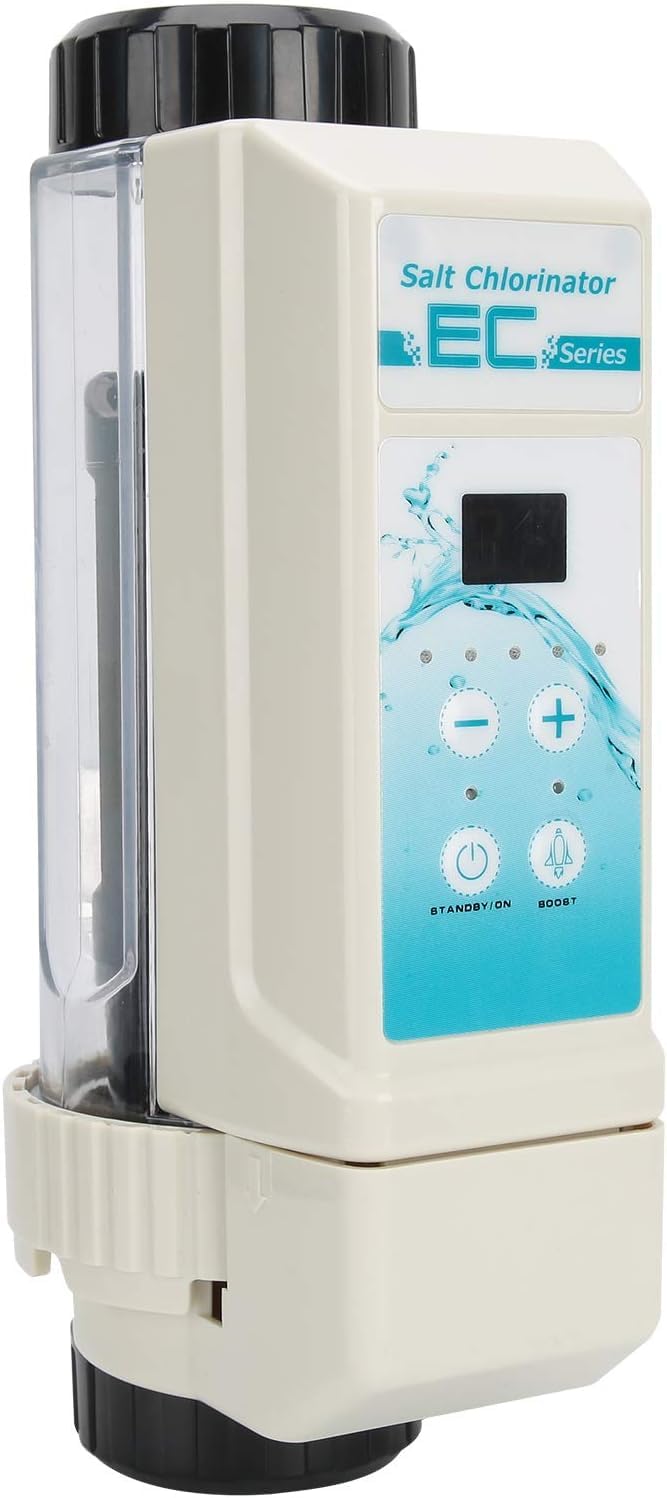 Électrolyseur Au Sel 12 G/h, Système De Nettoyage Automatique pour Piscine.