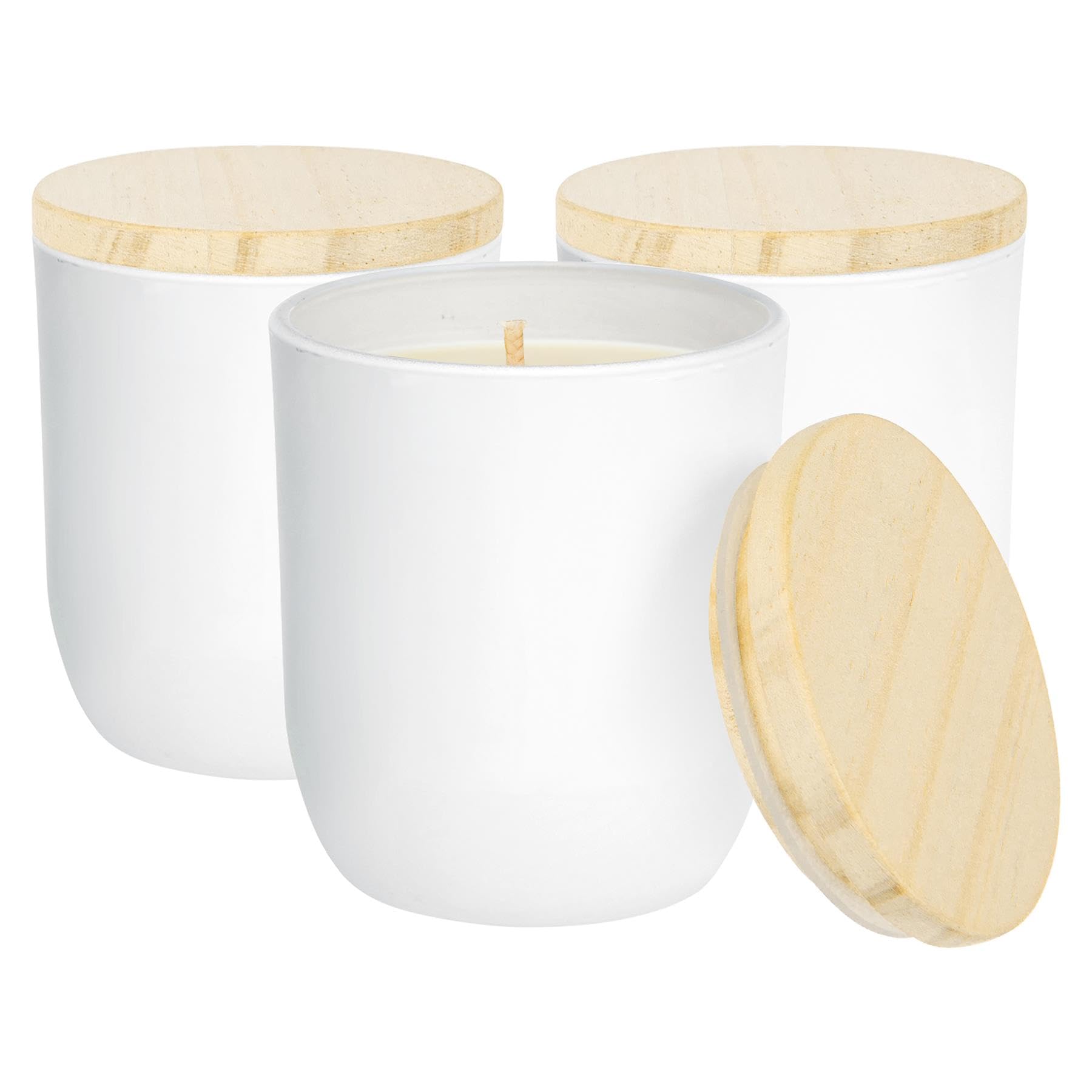 Nicola Spring Coconut & Lime Scented Candle - 130G - Pack Of 3 - Natural Soy Wax 21 Hour Burning Time Small Candles Relaxing Fragrance Gift Set Aromatherapy Bath Candle