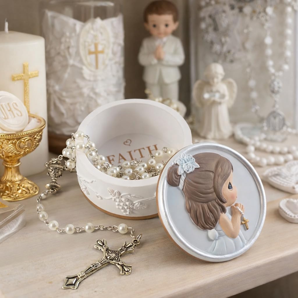 Amazon.com: Precious Moments Rosary Box for Girls – Faith is The