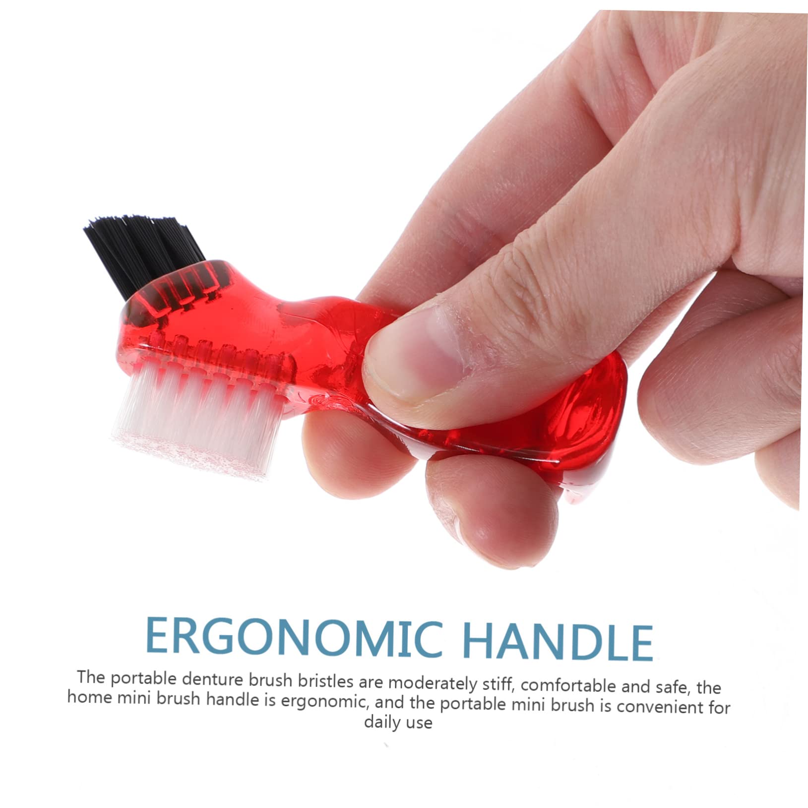 16pièces Brosse Double-face Pour Nettoyage De Prothèses Dentaires De Brosses Pour Domicile Et Voyage