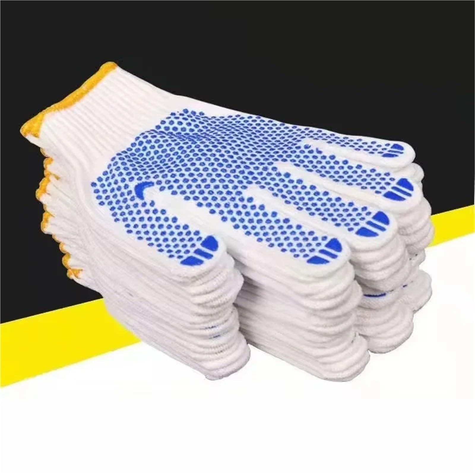 Guanti Da Lavoro Antiscivolo Guanti da lavoro in gomma antiscivolo 1-30 paia for cantiere(10Pair)