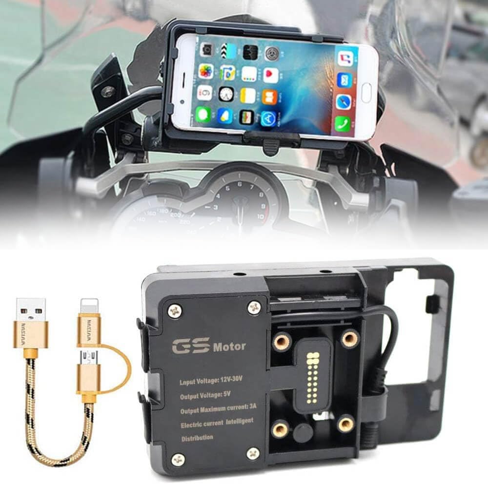 Motorcycle Mobile Phone USB Charging Navigation Bracket for BMW R1200GS F800GS ADV F700GS R1250GS CRF 1000L F850GS F750G Motorcycle Accessories