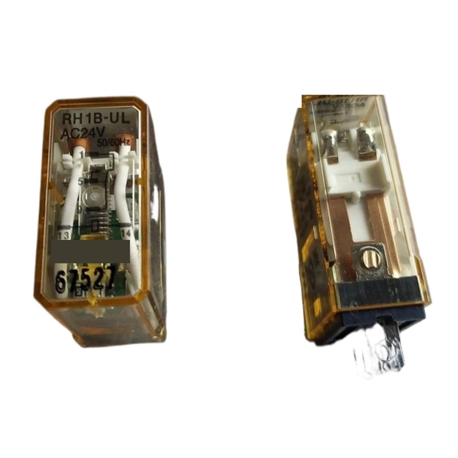 Relé intermedio RH1B-UL AC24V de 5 pines y 10A para control de automatización