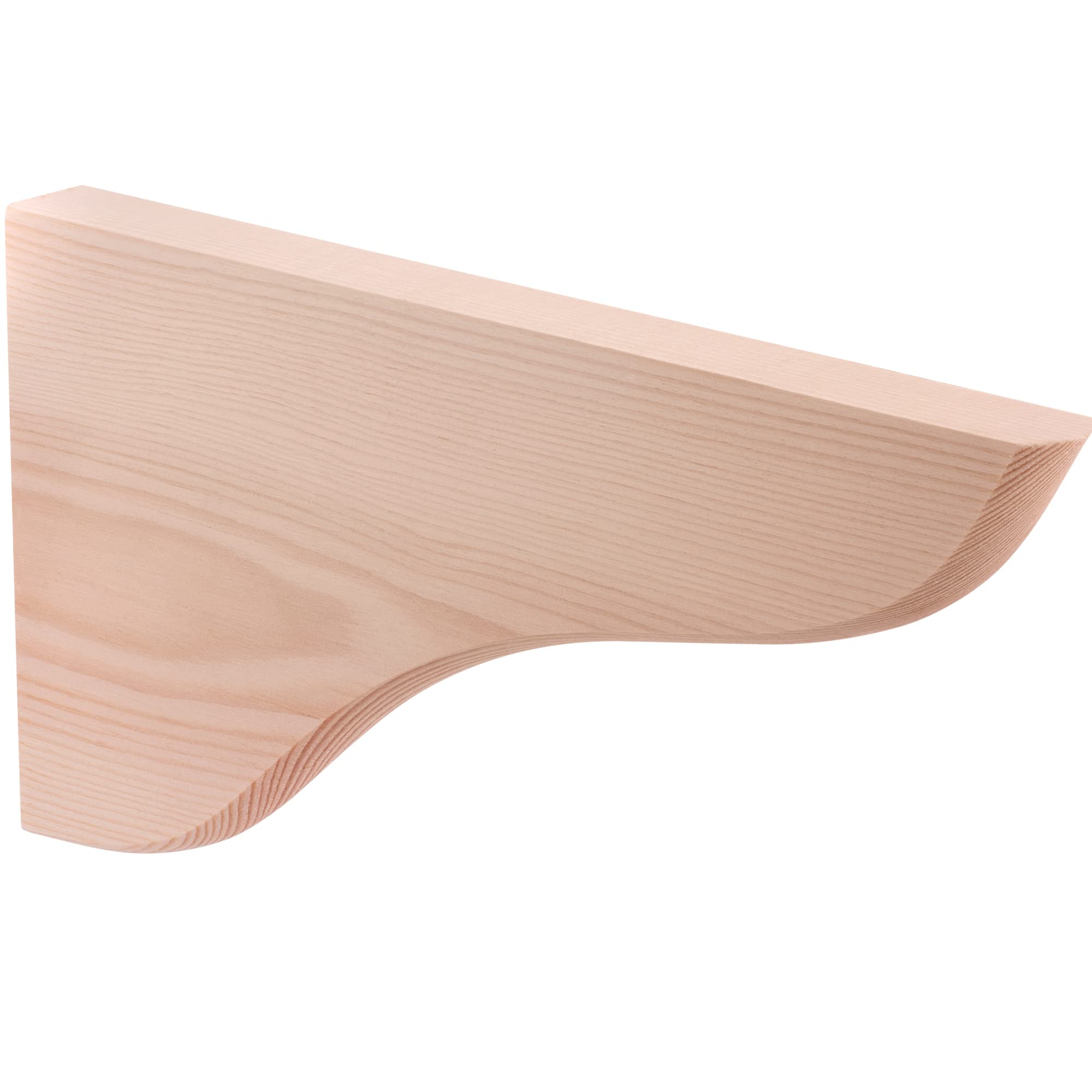 Gedotec 1 Items Pine Wall Console | 1 Piece Solid Natural Wood Shelf Bracket | 215 X 120 Mm | Mex | Pair Load Up To 60 Kg | Shelf Support Suitable For Book Shelves