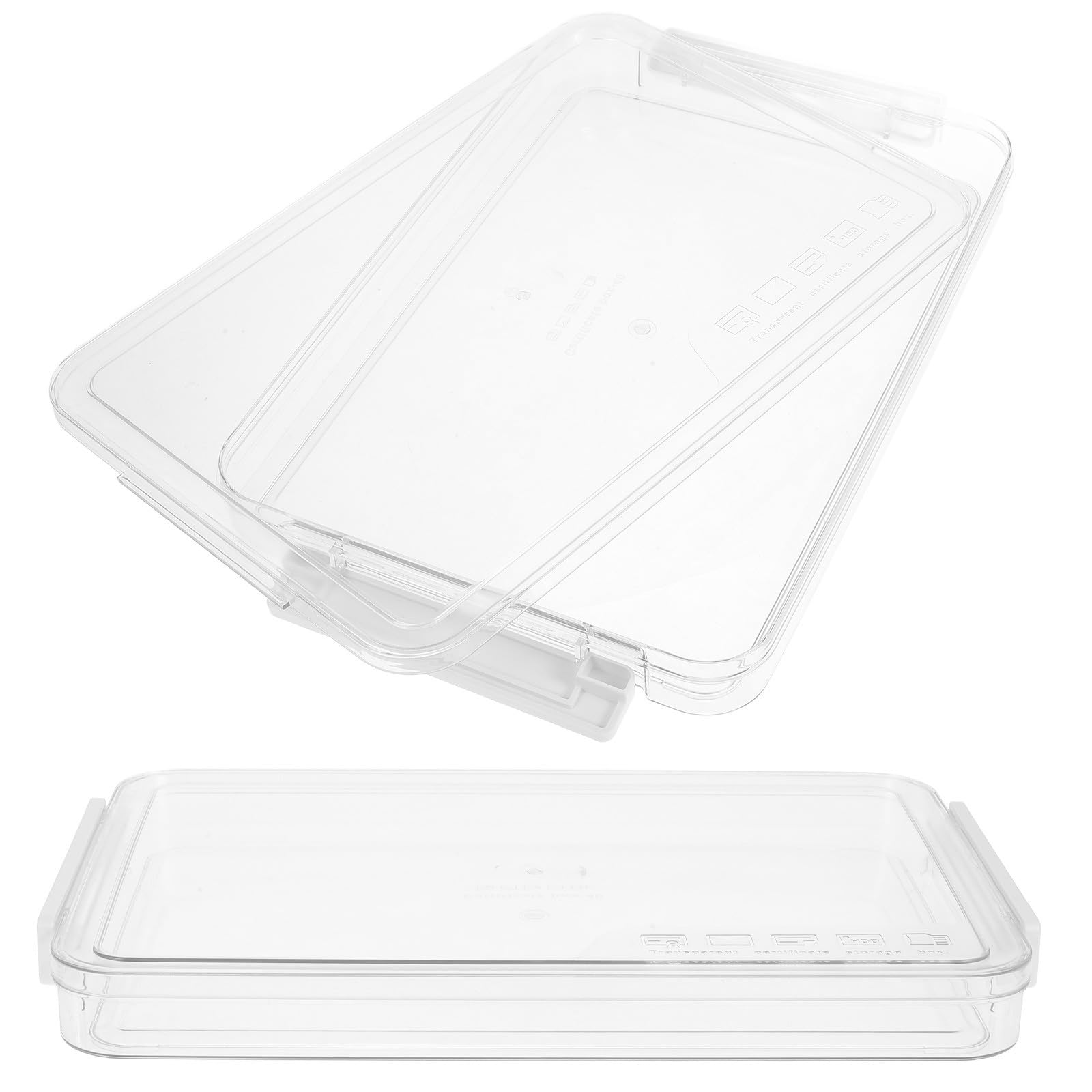 2 Piezas Caja Organizadora de Documentos con Tapa, Apilable