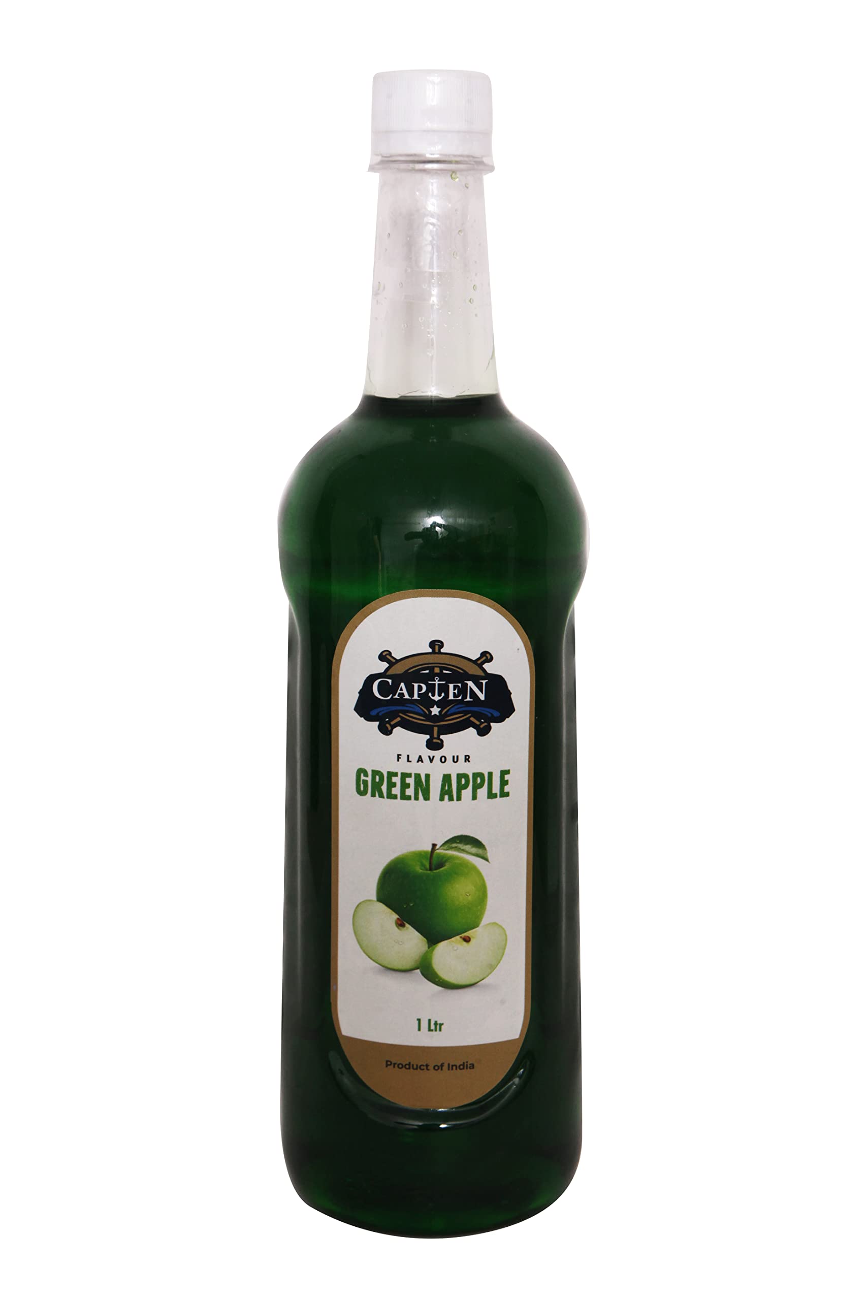 Capten Greenapple Fruit Flavoured Syrup for Mocktails and Cocktails