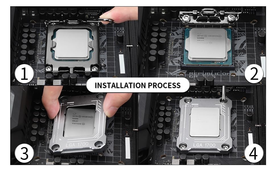 Amazon.co.jp: CPU反り防止、LGA1700 固定金具 曲がり防止