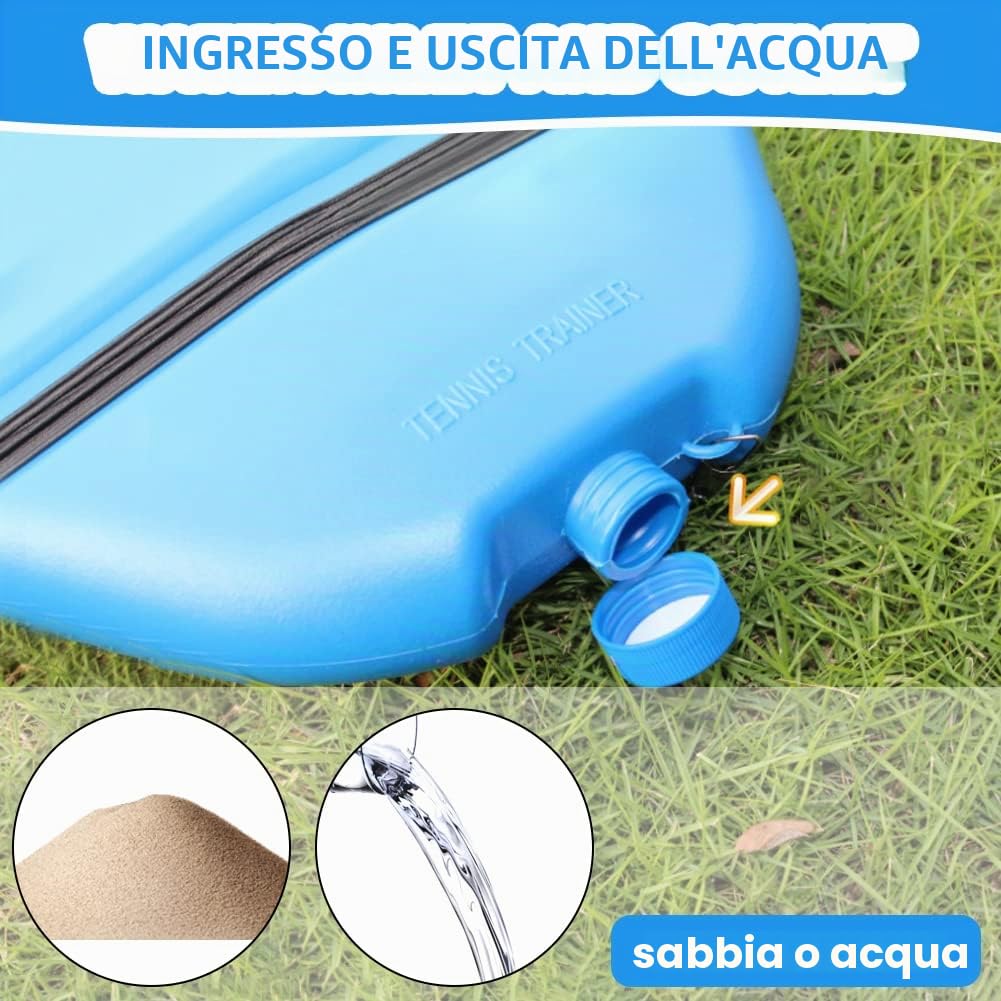 Set di 2 palline per allenamento da tennis, per allenamento da solista, per adulti