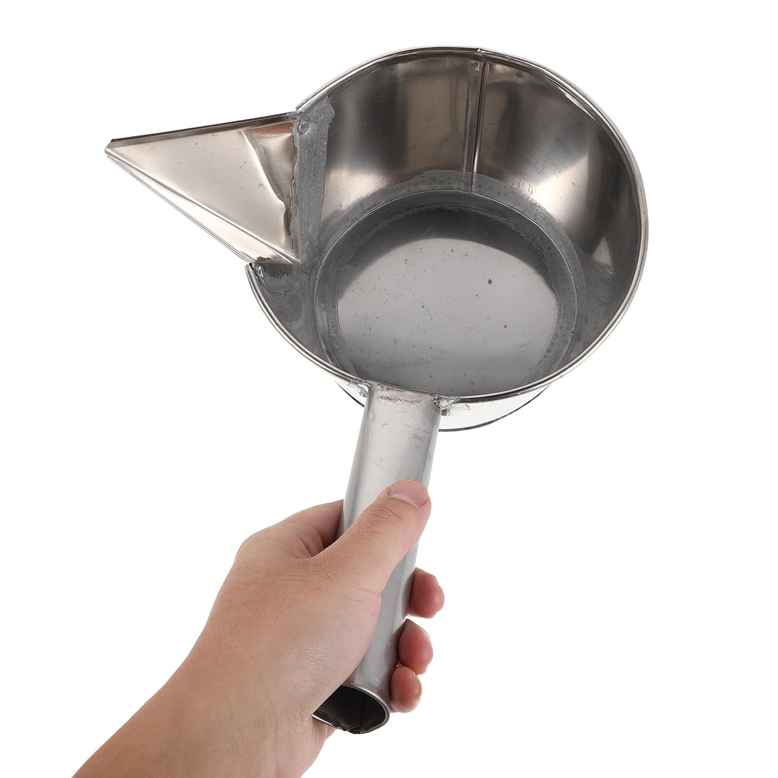 Fugenkelle Verdickte Keramikkelle Verdickte Wasserkelle Gießkelle Keramikschlickerkelle Metallgießkelle Töpferkelle Töpferschlickerwerkzeug Schlickerwasserkelle Silber