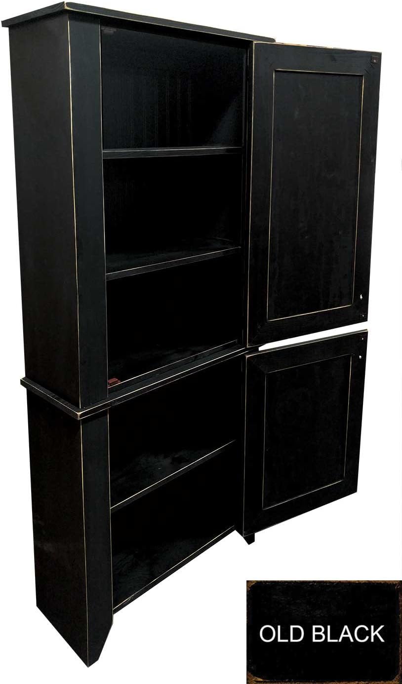 Sawdust City 2 Piece Kitchen Pantry Cabinet (Solid Cottage White)