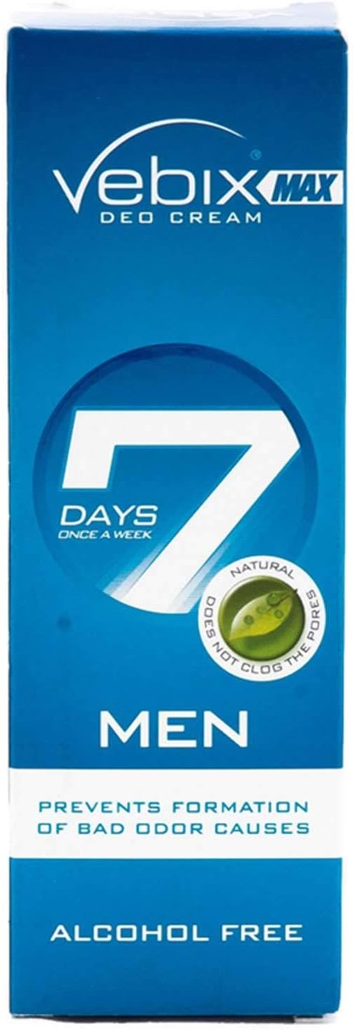Vebix Deodorant Cream Max For Men Active, 25ml Buy Online at Best