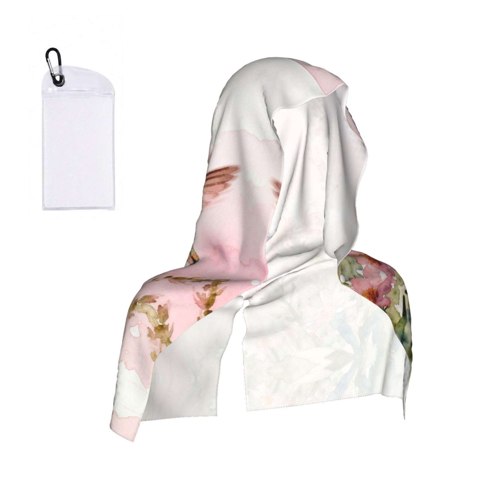 CNTDBU Miniature birds Cooling Towel Hooded-Instant Chill Neck Cover for Sports, UV Cooling Rag for Running Gym
