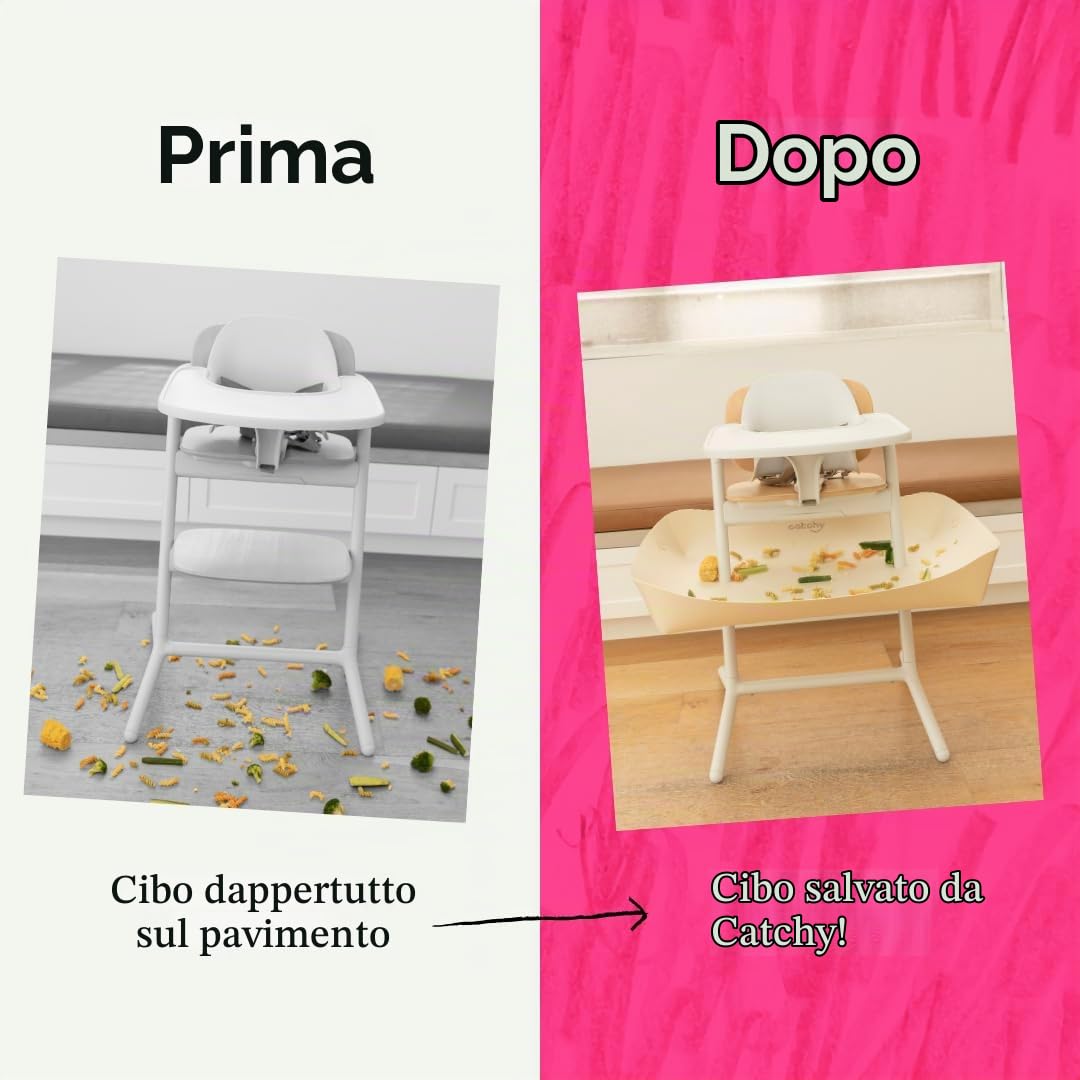 CATCHY - Raccoglicibo per Seggiolone - Compatibile con Cybex Lemo | Raccoglibriciole per Seggiolone – Seggiolone Venduto Separatamente – Accessorio per Seggiolone – Vassoio Raccogli-Cibo