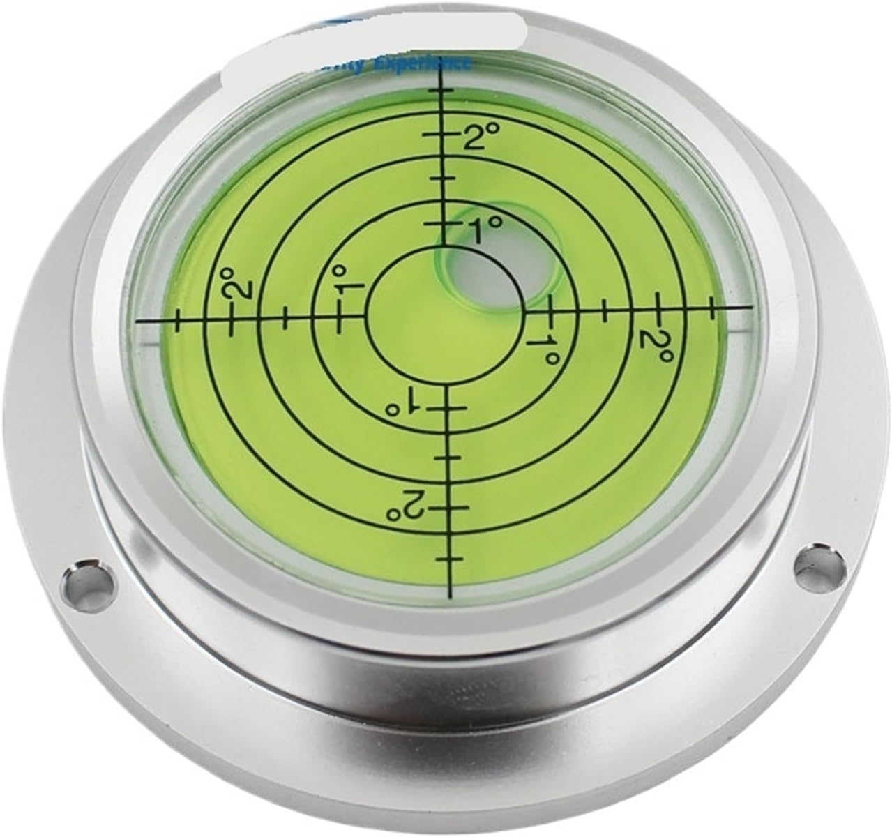 Diameter 70mm Metal Nivel Bubble Level Balancer Leveling Blister with Mounting Holes for Cloud Platform Construction Machine(White and Green)