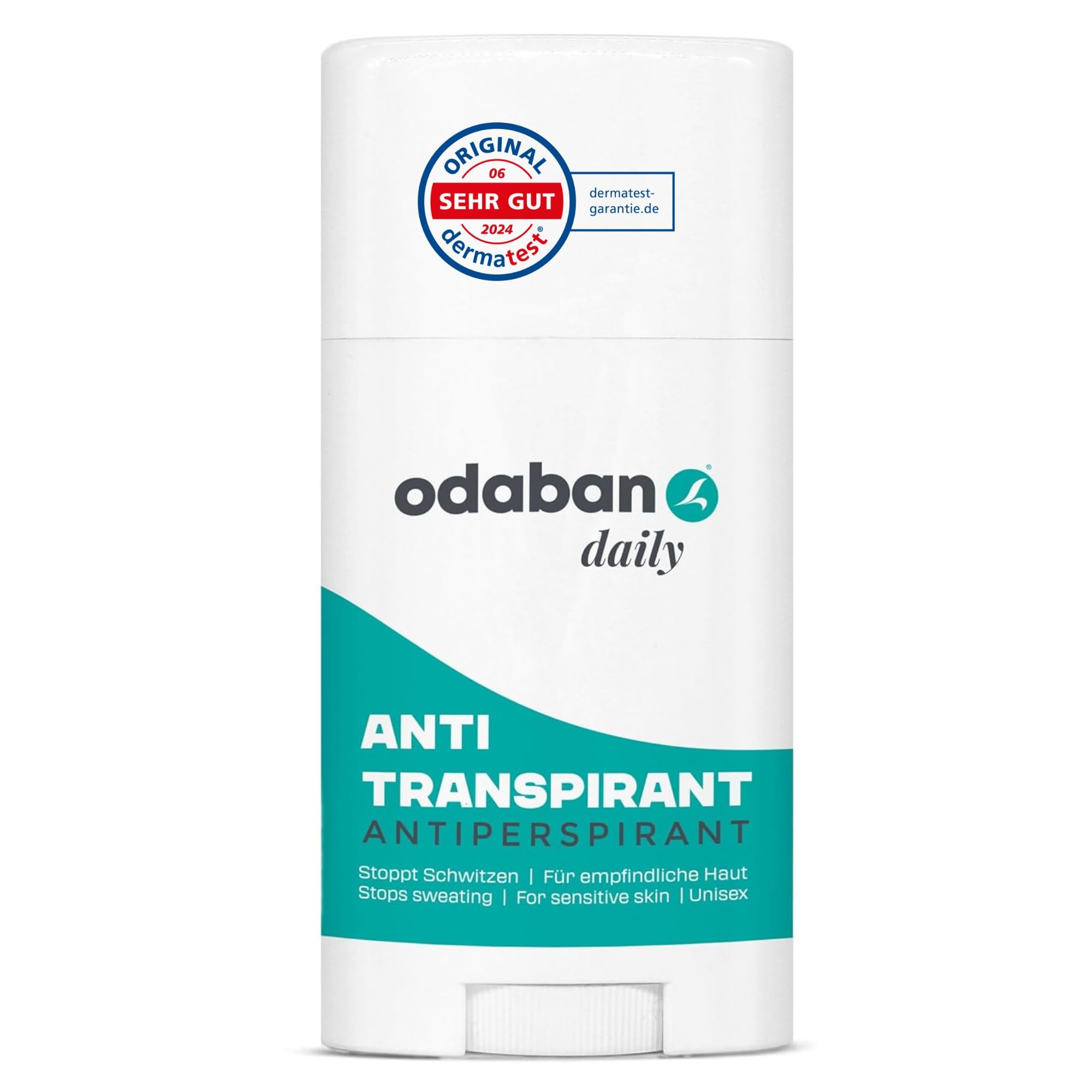 odaban® Antitranspirante Desodorante en Barra 60 g | protección diaria contra el sudor y el mal olor en las axilas | fragancia neutra, apto para piel sensible, para hombre y mujer