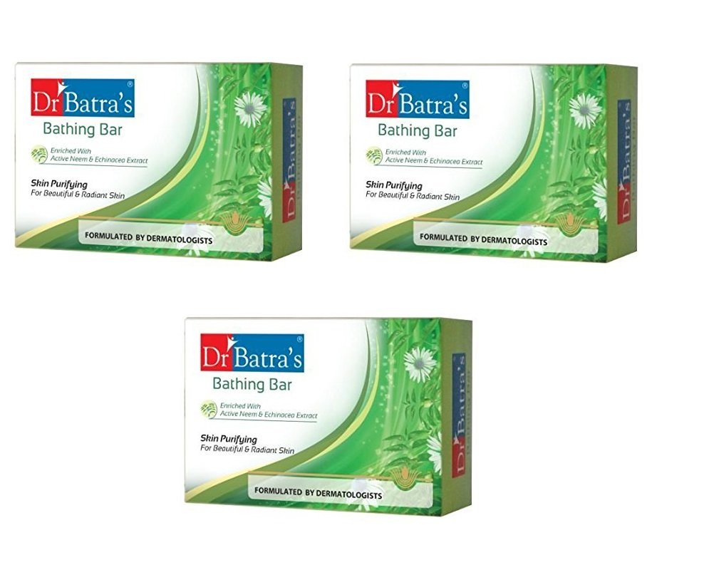 Dr Batras Skin Purifying Bathing Bar (125g)- Pack of 3
