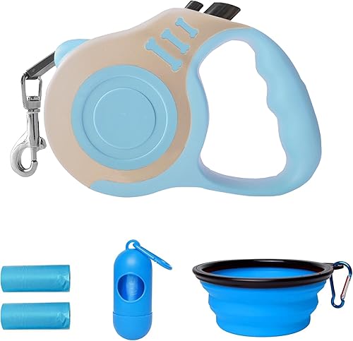Miniatura 33 de Correa retráctil para perros pequeños y medianos, automática, telescópica, cinta para mascotas de 10/16 pies, duradera y práctica, con asa