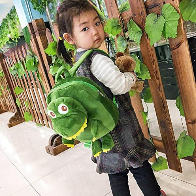 Image of Frantic Soft Cartoon Design Animal Velvet Plush School Backpack Bag For 2 To 5 Years Boys Girls Nursery Preschool Picnic Carry Travelling Bags (2-5 Years)
