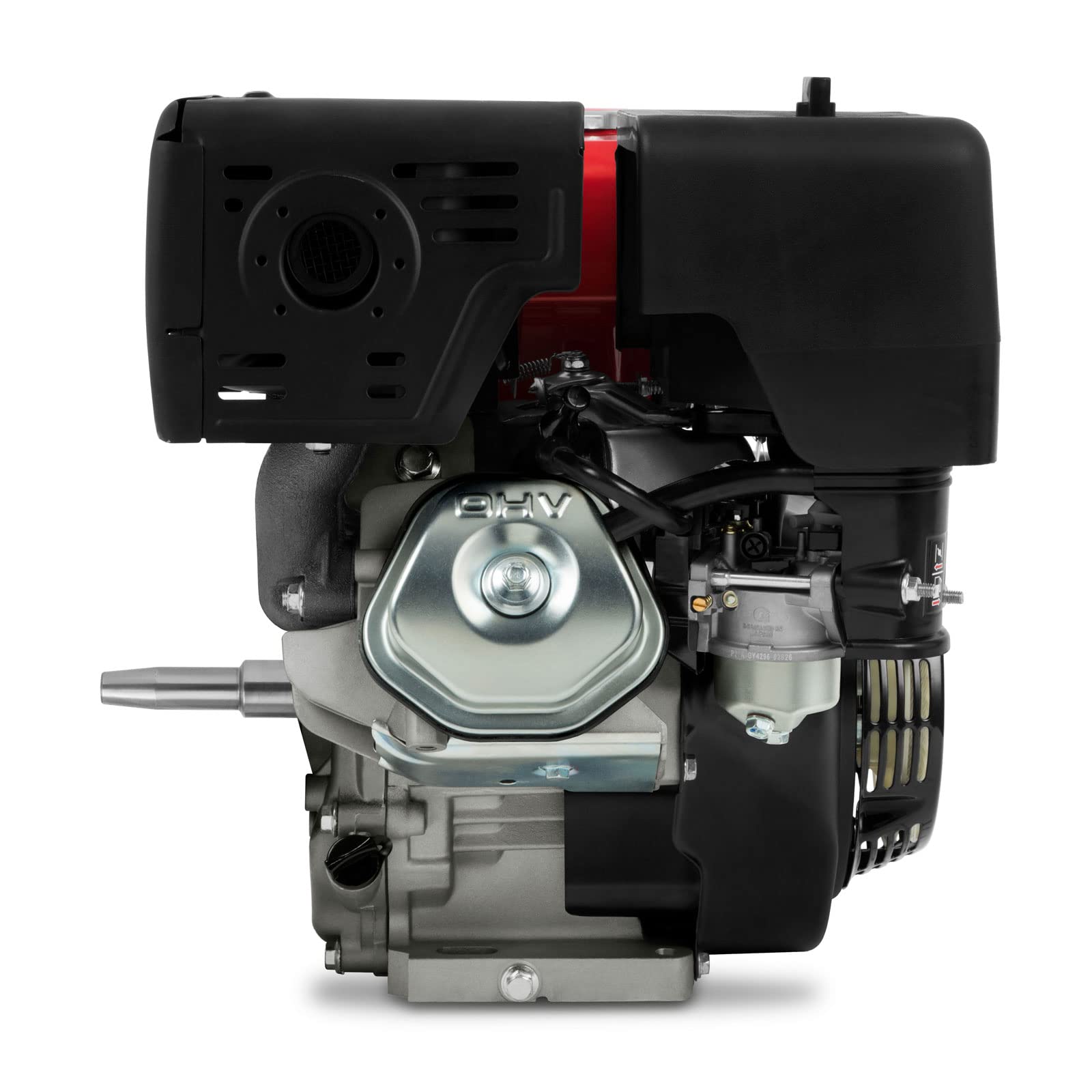 EBERTH 15 CV 11,03 kW moteur à essence avec arbre conique de 22 mm Ø, moteur de karting, sécurité manque d'huile, 4 temps, 1 cylindre, 420 ccm de cylindrée, refroidi par air, démarrage par câble