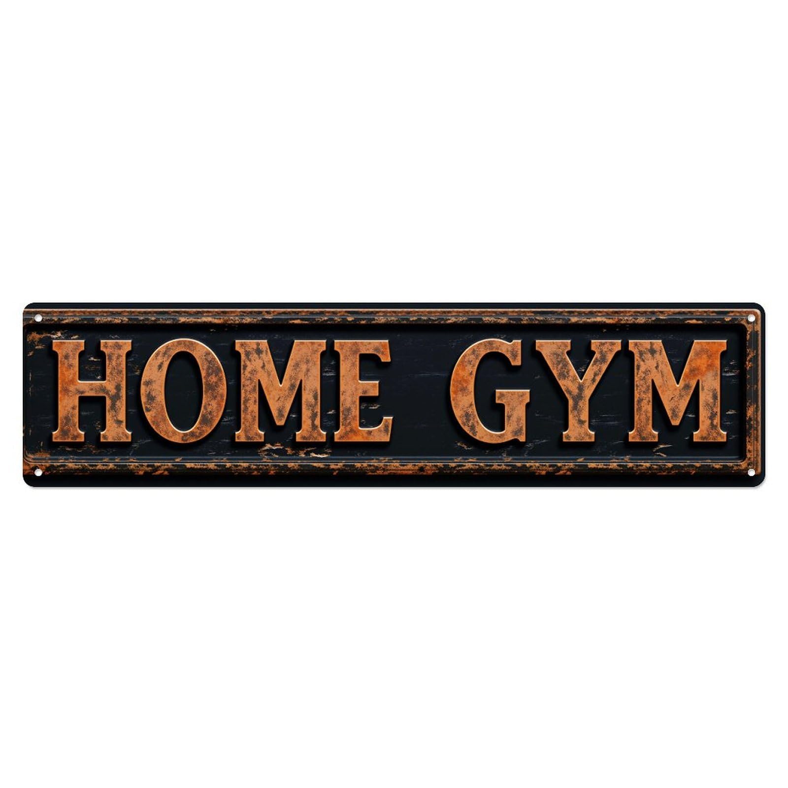 Home Gym Sign Pattern Metal Tin Sign Plaque