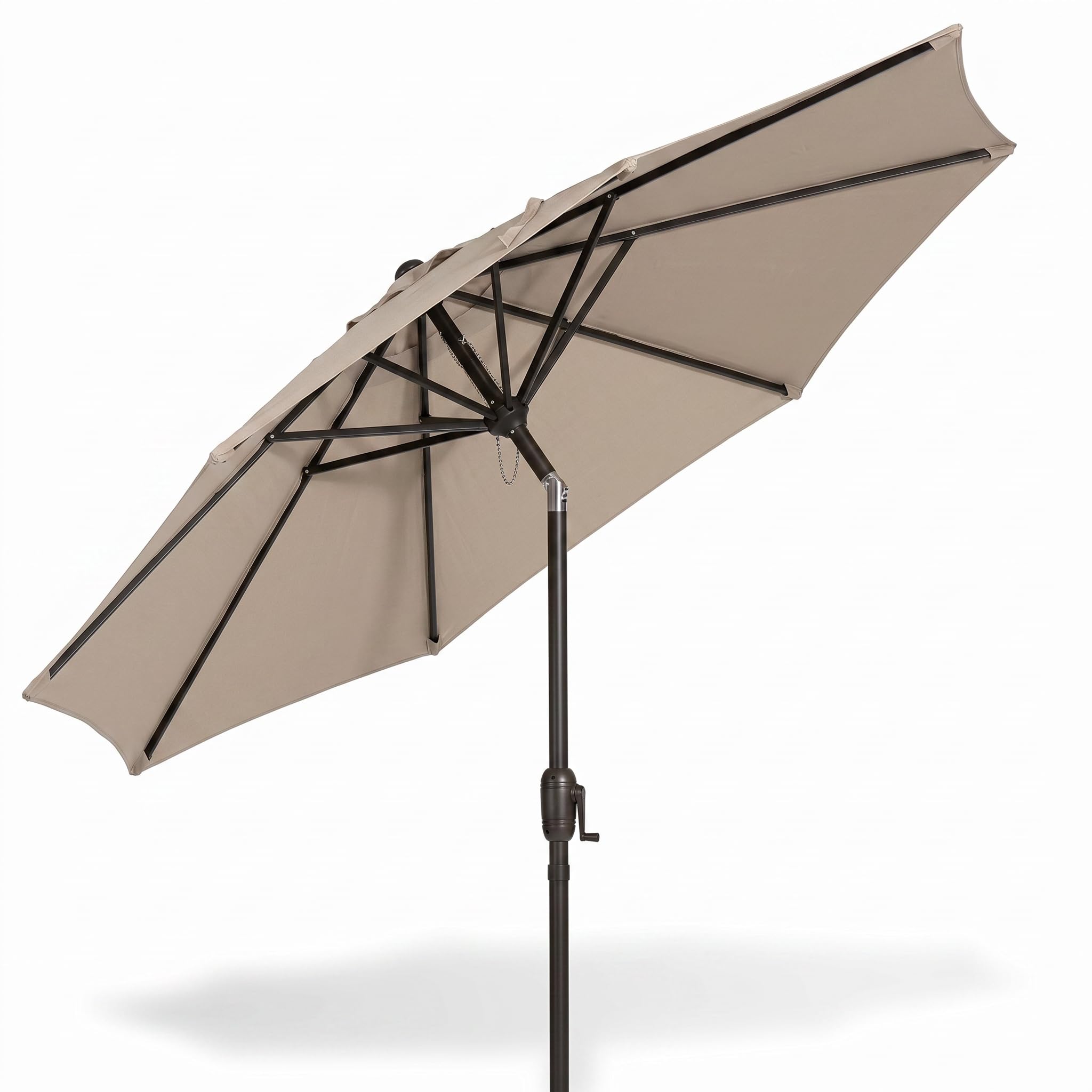 Arreditaly Parasol Ogrodowy Dla Balkonu Z Powietrza Wiatr Regulowane Przechylanie Otwieranie Korby Anti UV Wodoodporna Dla Morza Plaża Basen Taras 2.7 M