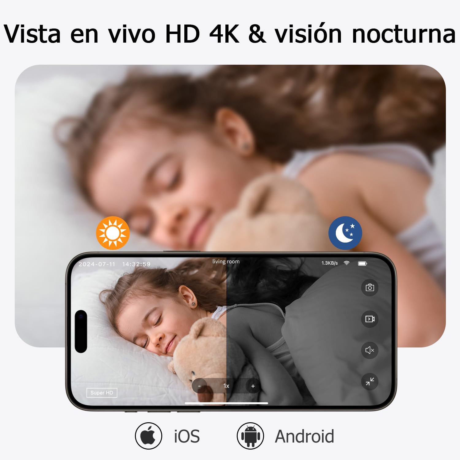 Digimore Mini Camara Espia | Camara Vigilancia WiFi Interior | Grabación de 10 Horas | Almacenamiento Gratuito en la Nube, Detección Movimiento & Visión Nocturna