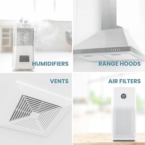 Miniatura 22 de Paquete de 2 filtros para campana de microondas de carbón activado – Filtros precortados de 10 x 7.21 pulgadas para campana de microondas – CTF