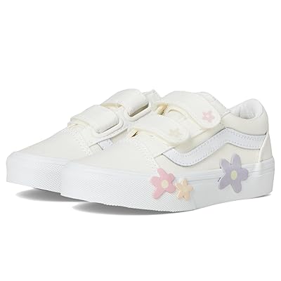 Vans Kids Old Skool V Flower (Little Kid) Kid
