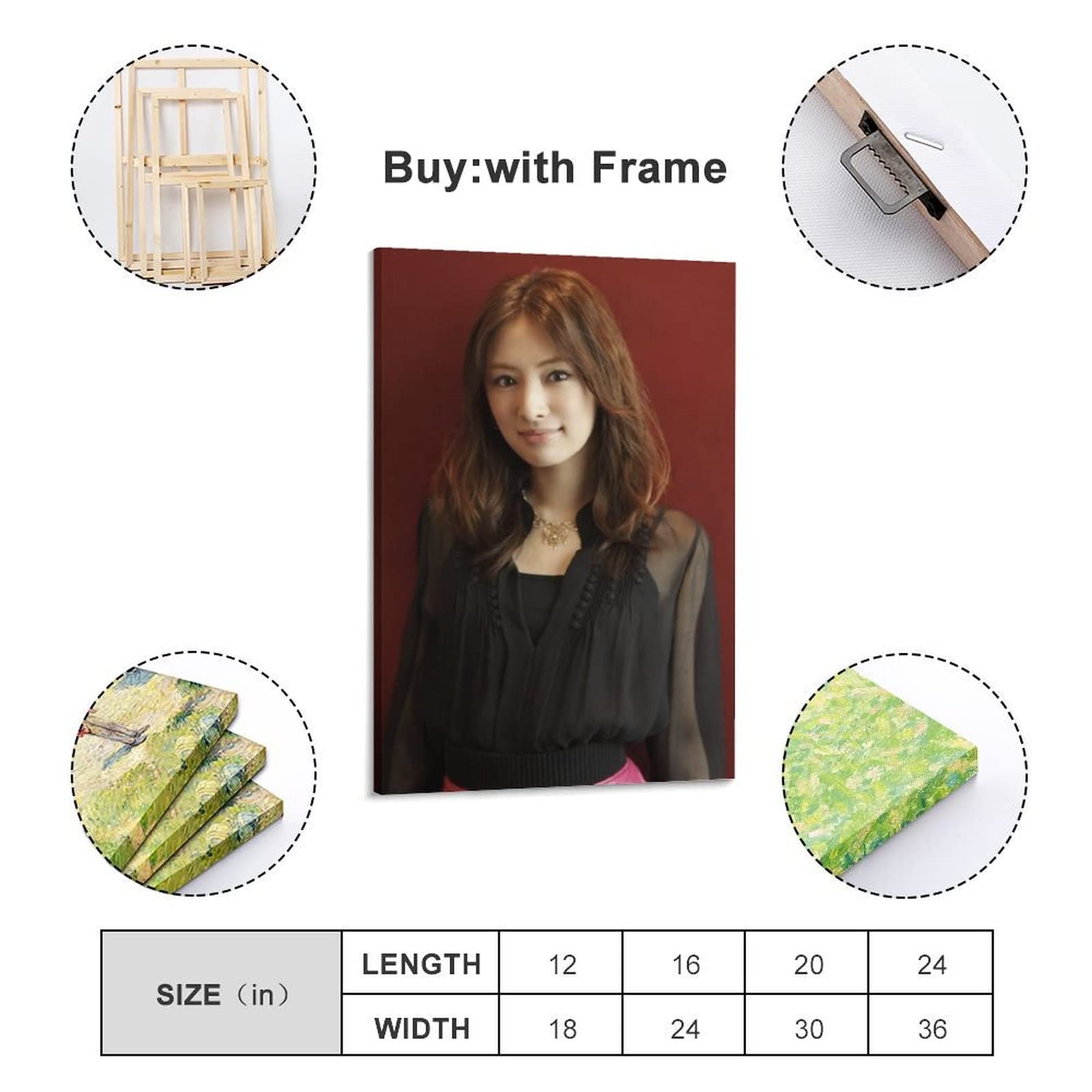 Amazon.co.jp: 北川景子写真ビキニ貧乳アートパネルポスター