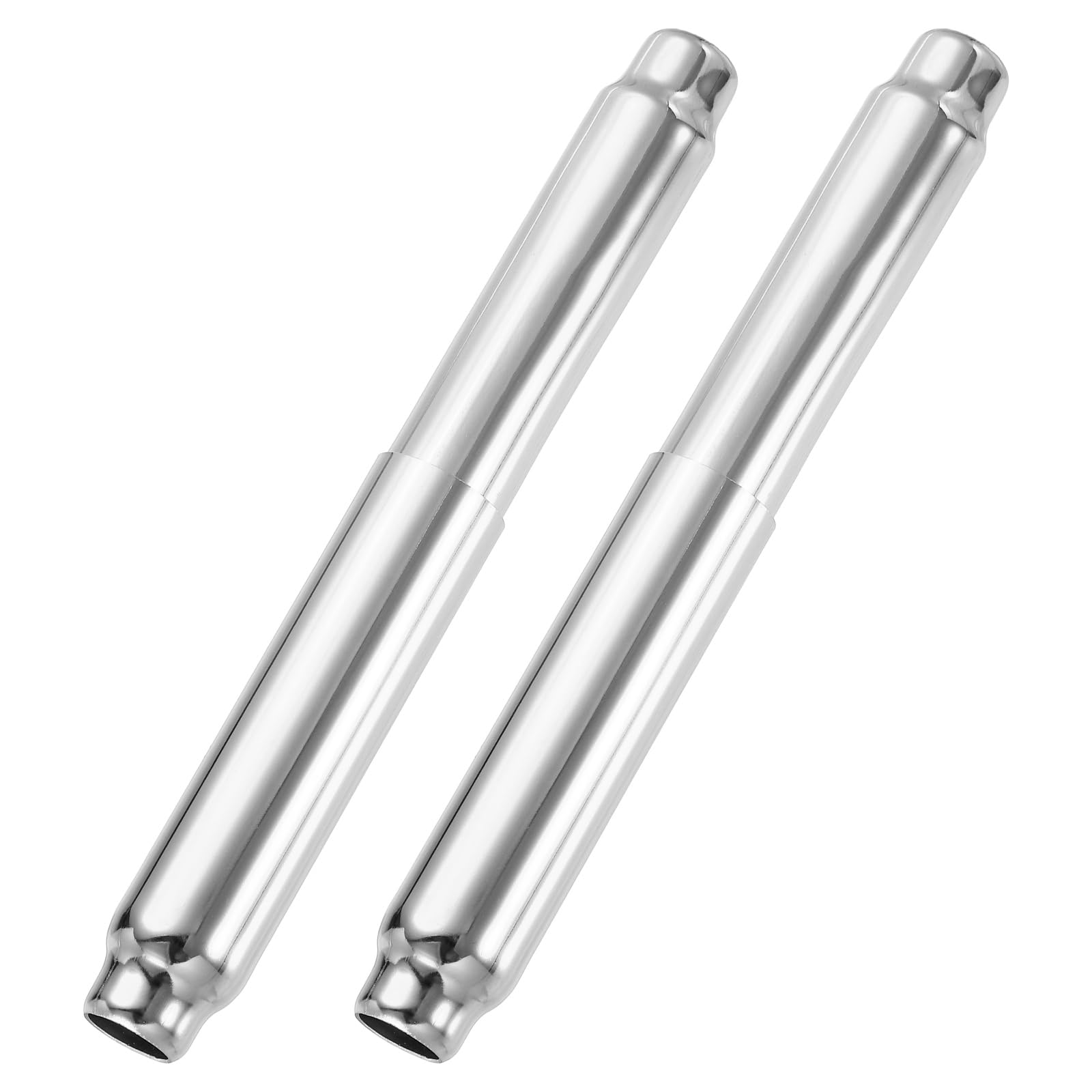 sourcing map 2Pcs Toilet Paper Roll Holder, Stainless Steel Spring Loaded Roller Rod Spindle Toilet Tissue Holder Replacement Rod for Bathroom Washroom, Silver