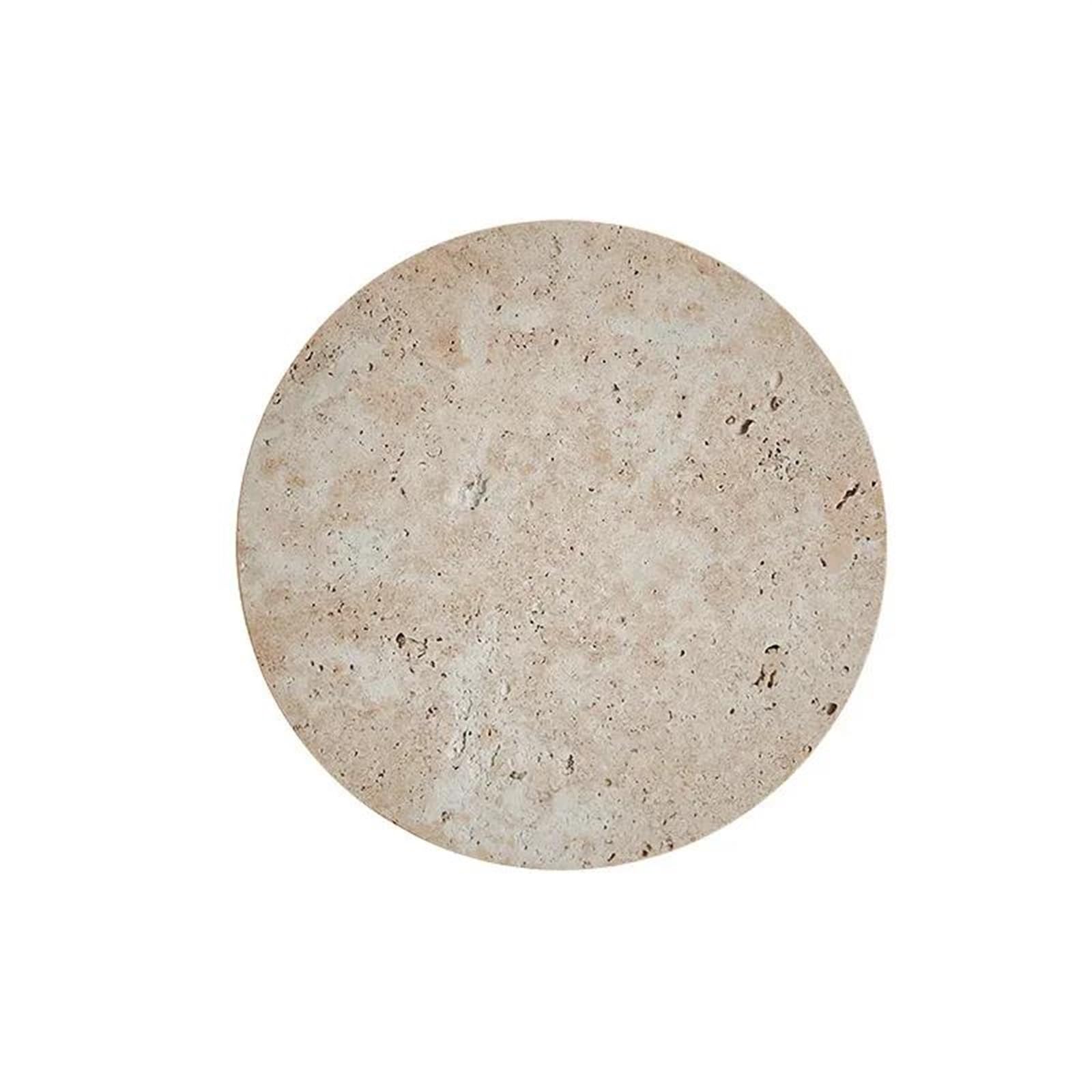 HELCEKOU Modern Natural Stone Wall Lamp for Indoor Decor Round Bedside Dining Room Sconce Light with Warm White Glow 3000K 30cm Ambiance