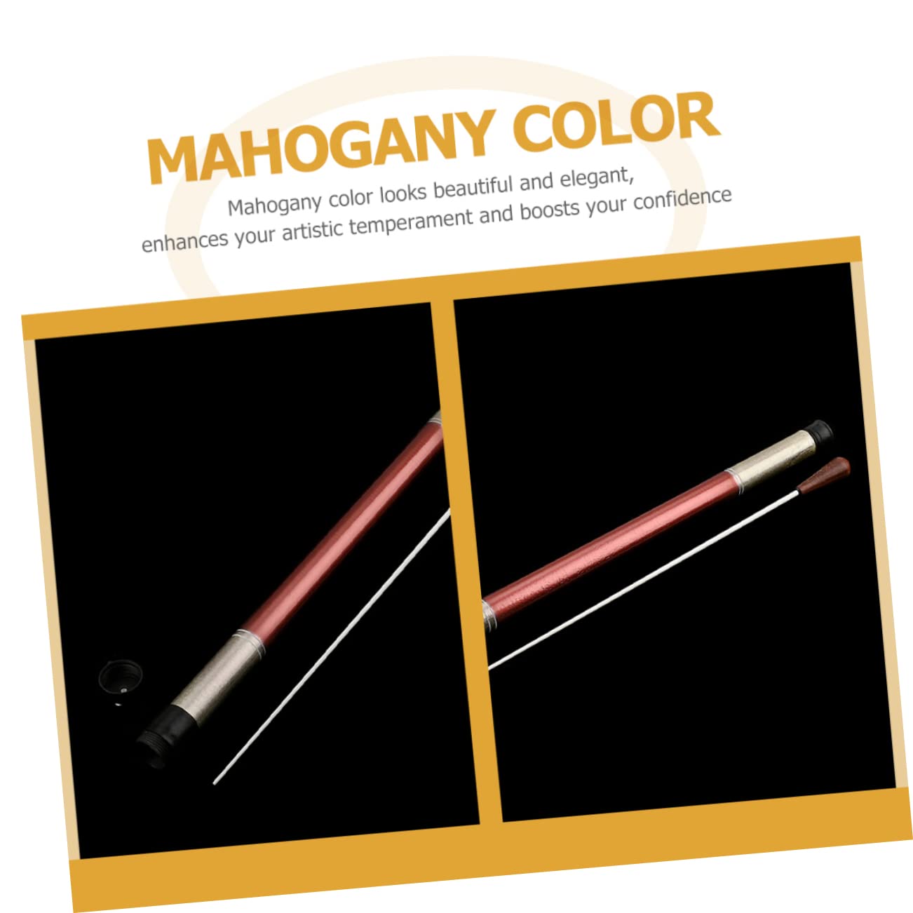 OFFSCH Music Orchestra Wooden Handle Portable Conducting Box for Show Concert