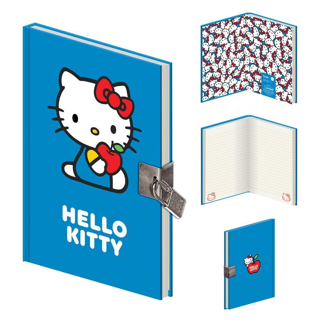 Hello Kitty & Friends Favourite Apple A5 Lockable Notebook (One Size) (Blue/White)