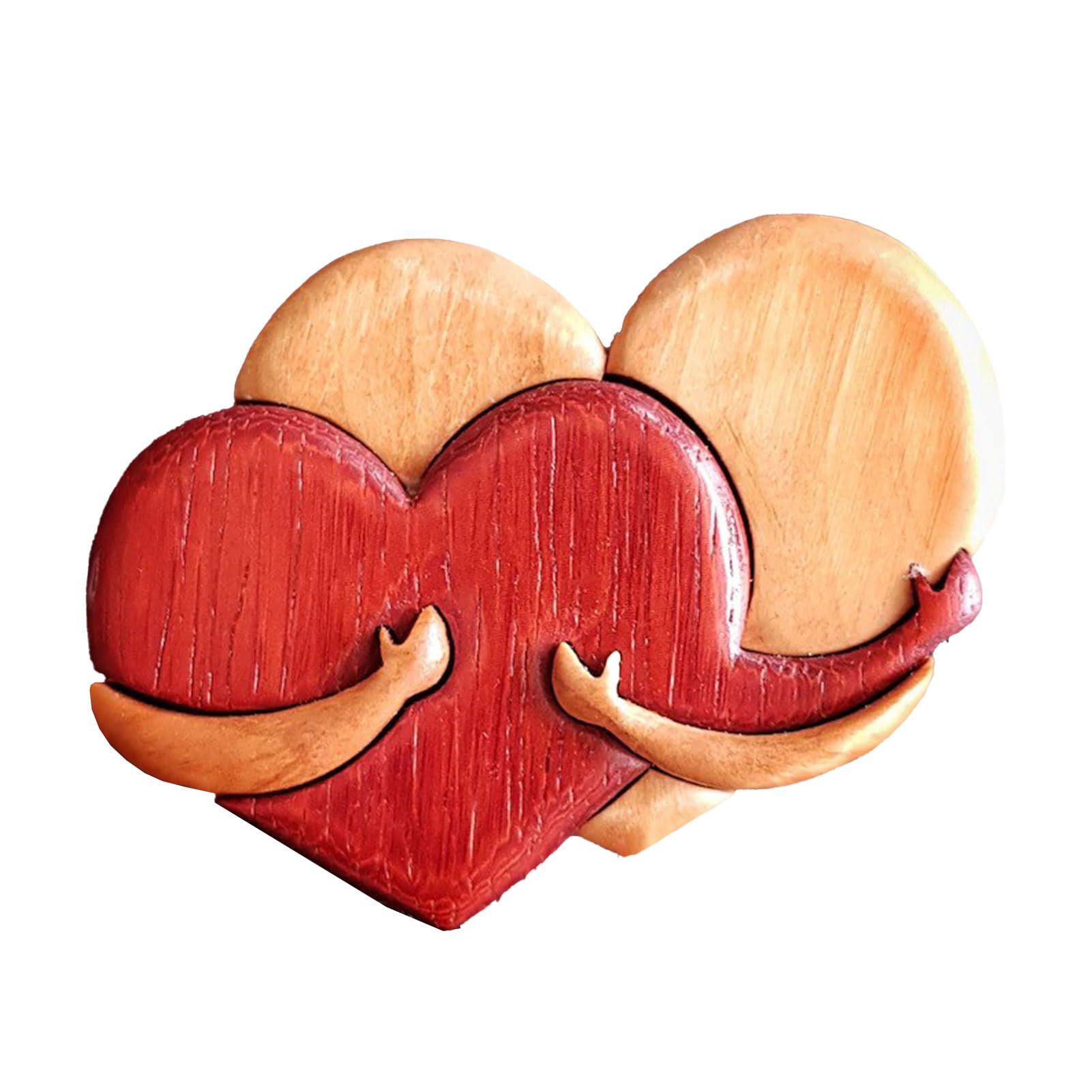 Scultura Mani A Cuore In Resina - Decorazione Per Casa O Matrimonio, Regalo Romantico 11x18.5x7cm - Foto 9