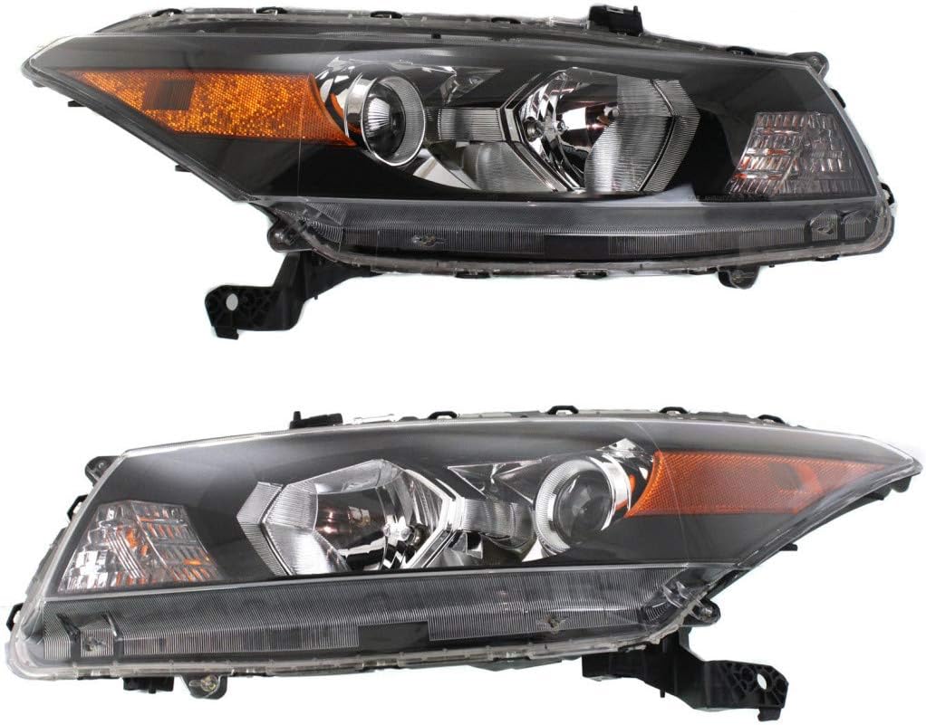 For Honda Accord Headlight 2008 2009 2010 Driver Side Bulbs Included Coupe DOT Certified HO2502135 | 33150-TE0-A01