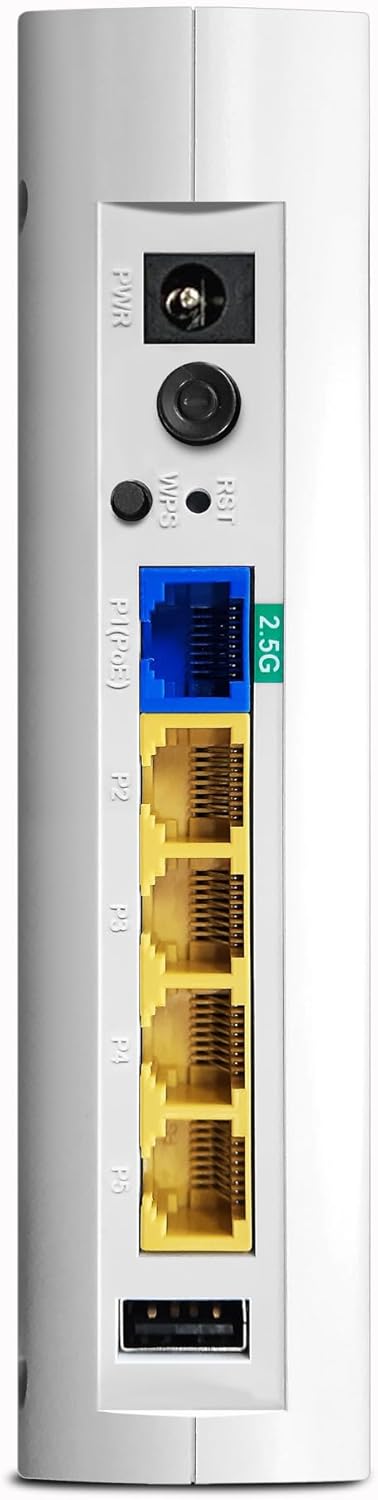 Close-up of the DrayTek VigorAP 905 Access Point ports